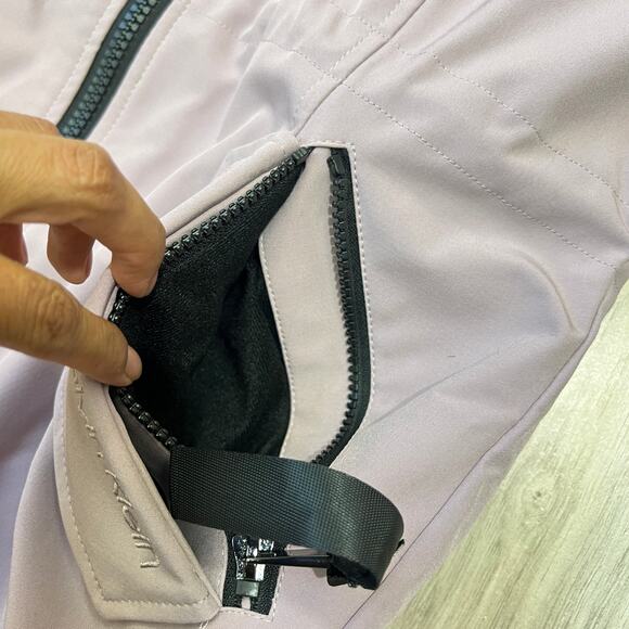 Calvin Klein Women's Fleece-Lined Hooded Raincoat Violet Jacket Size XS - Picture 10 of 16